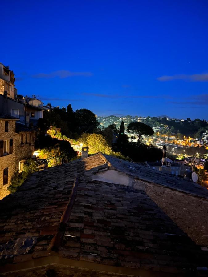 Ferienwohnung Bed & Breakfast Les Hauts De Cagnes Vue Mer Et Montagne Exterior foto